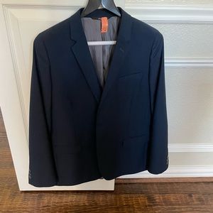 Nordstrom kids navy blue suit.  Jacket size 18 and pants size 16. Excellent cond